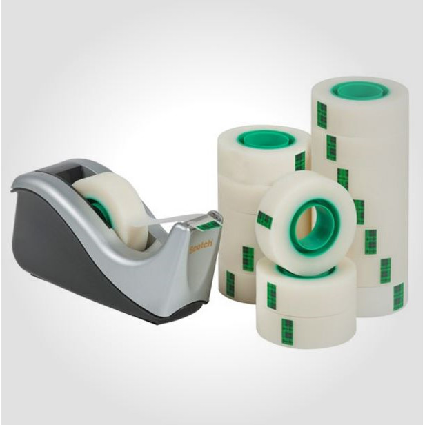 3M Scotch borddispenser sort+16rl tape 19mmx33m