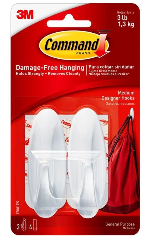 3M Command Kroge 1,3 kg. 2 stk