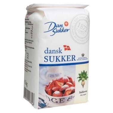 Sukker Stødt Melis 1 kg - 10 ps x 1 kg/krt