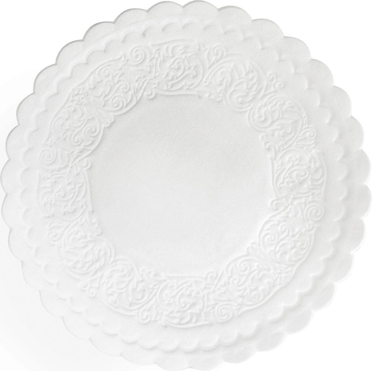 Kopunderlag hvid 9 cm - 8-lags rund - 500 stk