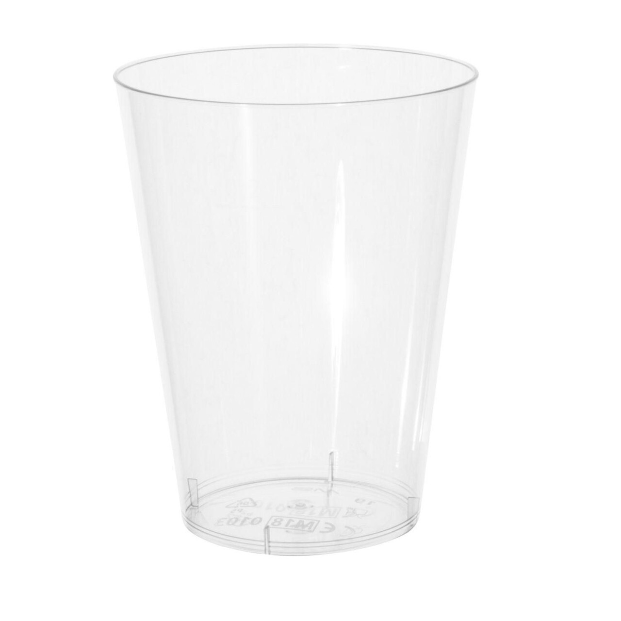 Plastglas 20 cl 96 mm PS Klar - 20 pk x 50 stk/krt