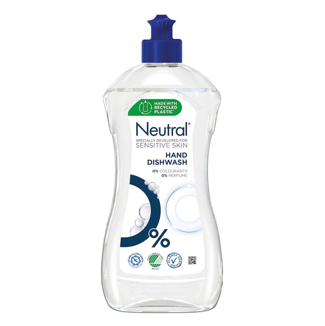 Håndopvask Neutral Opvask 500ml Svane/Allergimærket uden Farve/Parfume - 12 fl x 500 ml/krt