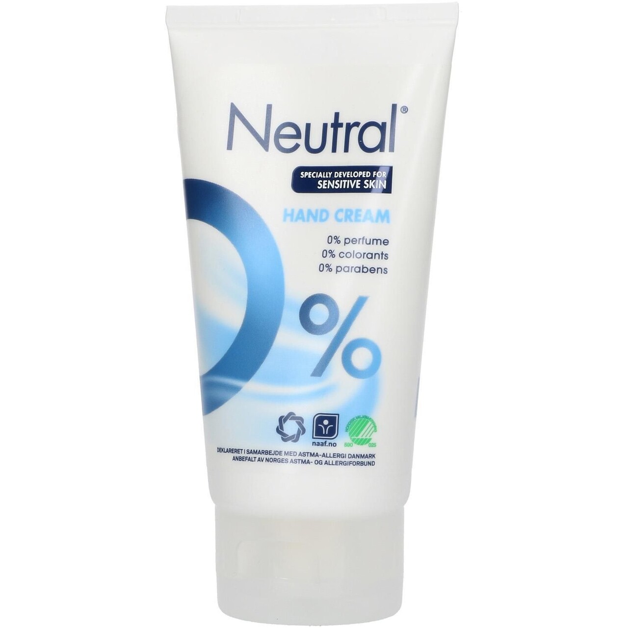 Hudcreme Neutral Håndcreme Svanemærket uden Farve/Parfume 75 ml - 6 tub x 75 ml/krt