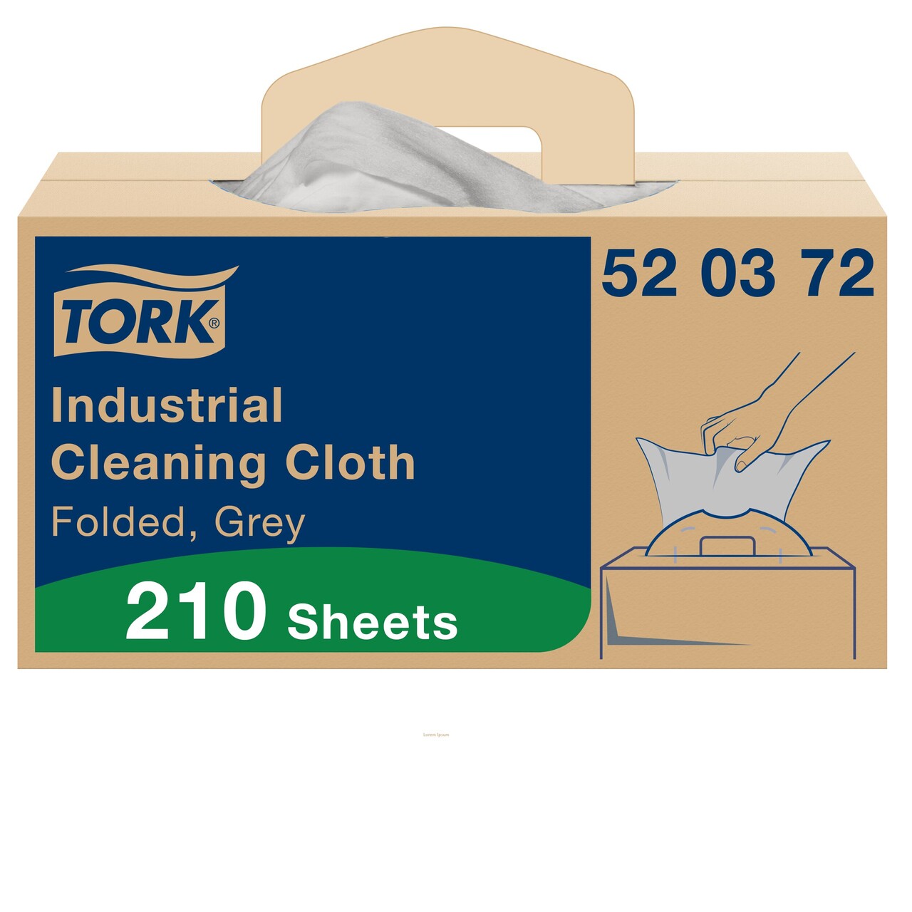 Aftørringsklude Tork Køkken W4 nonwoven 520372 Top-Pak 41,5x35,5cm 75 ark pr pakke - 4 pakker