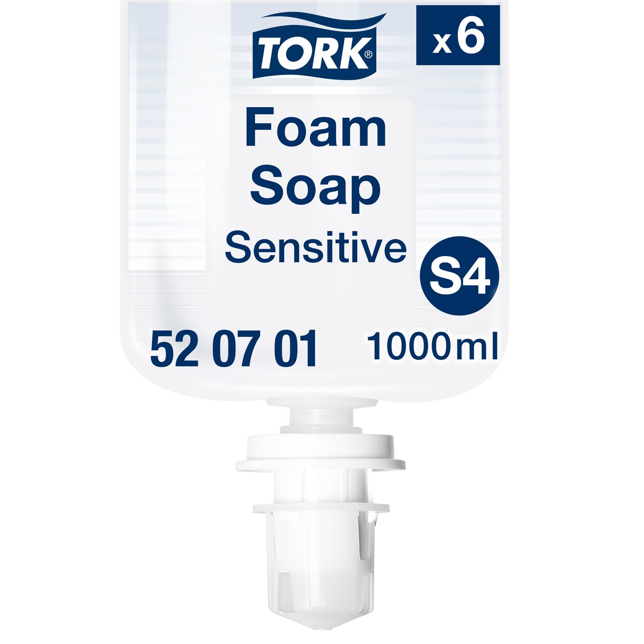 Skumsæbe Tork 520701 S4 Extra Mild Premium uparfumeret - 6 flasker á 1 liter