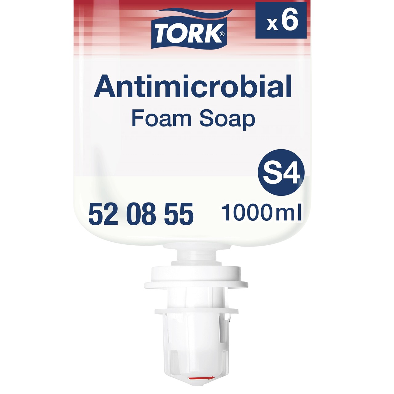 Skumsæbe - Tork 520855 S4 Premium - Antimikrobiel - 1 liter - 6 flasker