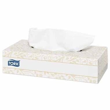 Ansigtsserviet Tork F1 Extra Soft 2-lag L115xB225xH52mm Nyfiber Hvid Pop-up - 30 pk x 100 stk/krt