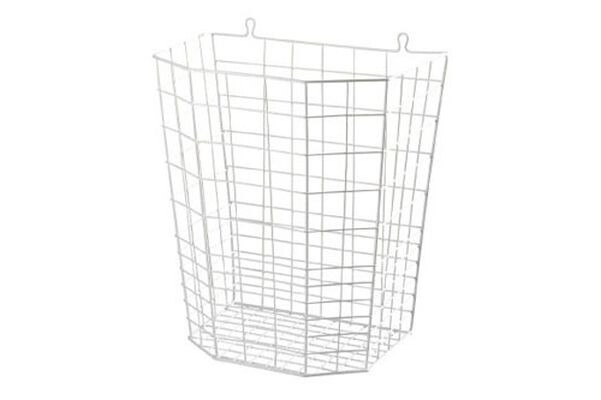 Affaldskurv 20 ltr Trådkurv Hvid - 1 Stk
