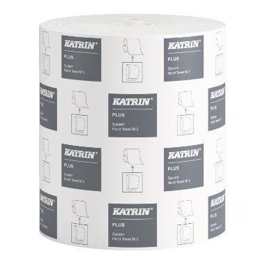 Håndklæderulle - Katrin Plus M2 System - 2-lag - Hvid - 140 m - 6 ruller