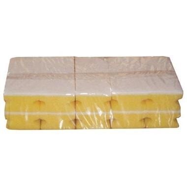 Skuresvamp 135x65x45 mm med Håndgreb Hvid - 10 stk/pk