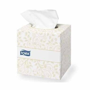 Serviet Tork 140278 Ansigtsserviet Cube F1 2-lag 20x21cm Hvid - 30 pk x 100 stk/krt