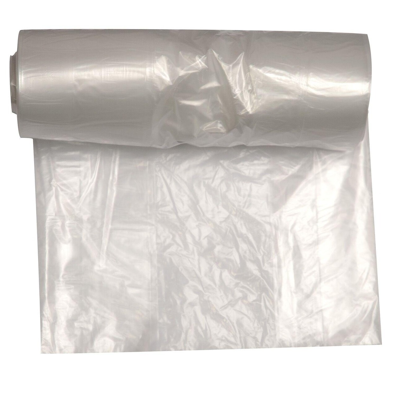Spandepose 40ltr B600xL600mm 16my LDPE med Fals Kompakt Klar - 15 rl x 50 stk/krt