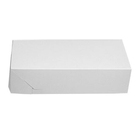 Kageæske fold selv nr 1212 L200xB100xH50mm pap hvid - 250 stk/krt