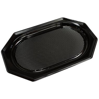 Fad 30x45 cm Midi Plast PET Sort Låg på 73703 - 10 ps x 10 stk/krt