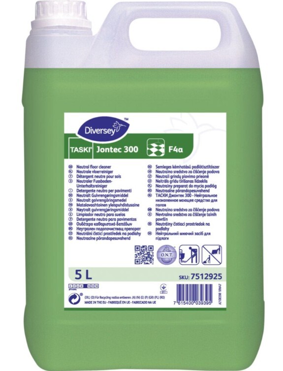 Gulvrengøringsmiddel - TASKI Jontec 300 - lavtskummende universal - 5 L - 2 stk