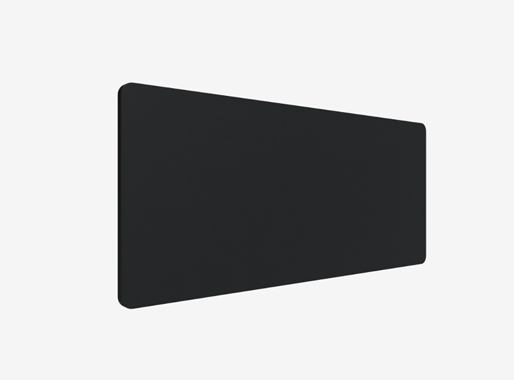 Edge Bordskærm 1600x700 mm sort
