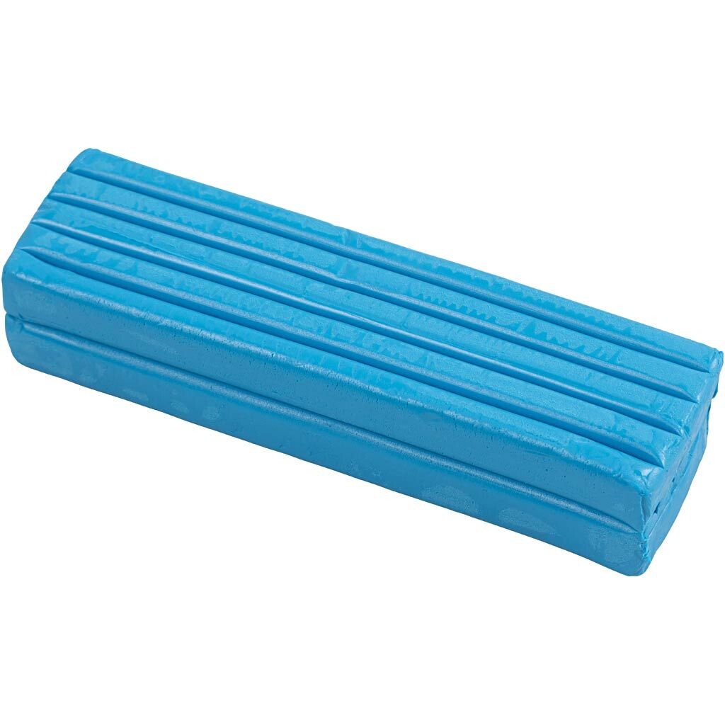 Modellervoks - Soft Clay - blå - 13 x 6 x 4 cm - 500 g