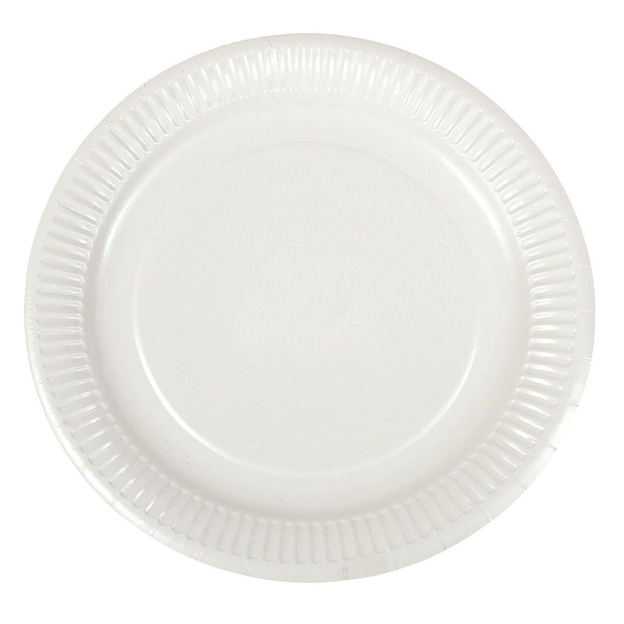 Paptallerken Verive Ø23xH1cm Clay-coated Hvid - 20 pk x 50 stk/krt