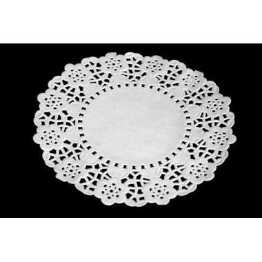 Kagepapir Ø14 cm Rund Udstanset Hvid - 500 stk/pk