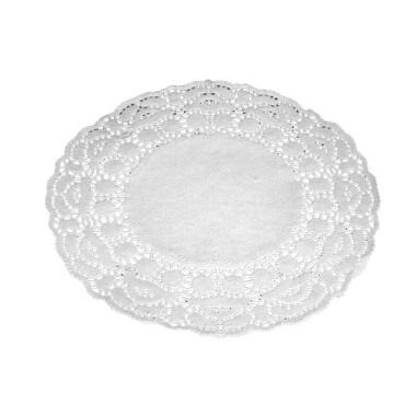 Kagepapir Ø18 cm Rund Udstanset Hvid - 500 stk/pk