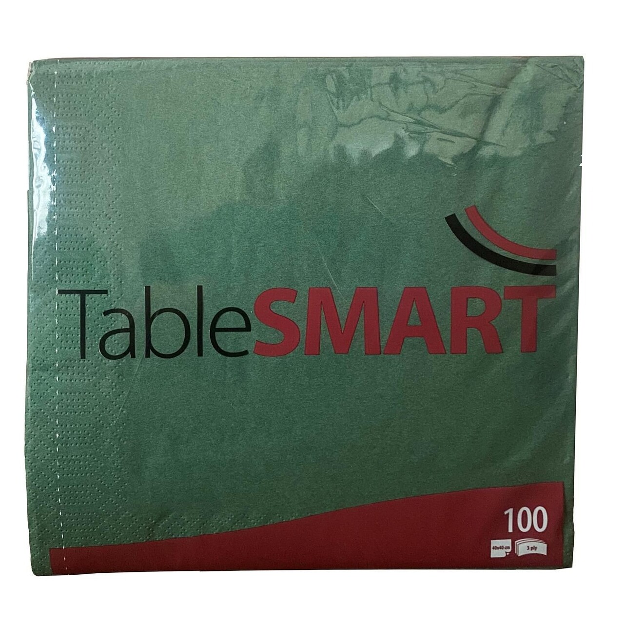 Serviet TableSMART 40x40cm 3-lag Mørkegrøn - 12 pk x 100 stk/krt