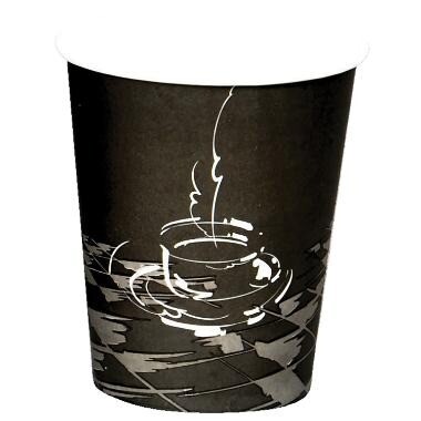 Kaffebæger Pap Ø80xH90mm 25cl 8oz Single Wall Coffeecup - 20 ps x 50 stk/krt