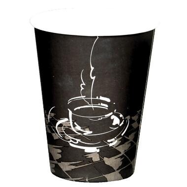 Kaffebæger Pap Ø90xH110mm 30cl 12oz Single Wall Coffeecup - 20 ps x 50 stk/krt