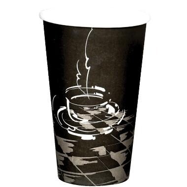 Kaffebæger Pap Ø90xH135mm 400 ml Single Wall Coffeecup - 20 ps x 50 stk/krt