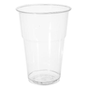 Plastglas 400 ml Bioware H133 mm Ø95 mm Bionedbrydelig PLA Klar - 16 pk x 50 stk/krt