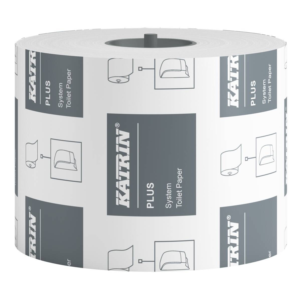 Toiletpapir - Katrin 87365 Plus - 2-lags - 85,5 m x 10 cm - Hvid - 36 ruller