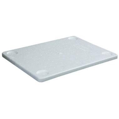 Låg 40x30x2.5 cm EPS Hvid til termokasse 11 ltr 40x30x14 cm