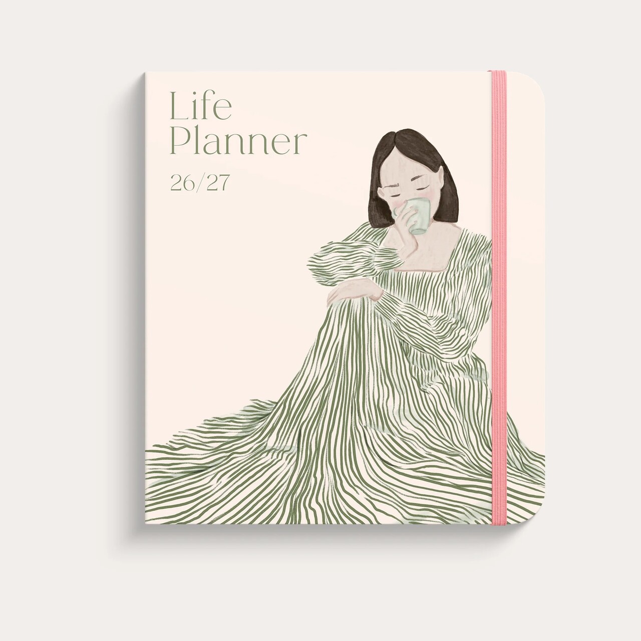 Life Planner - 216 x 190mm - Decor Green flow - 2026/2027 - Mayland - 93123827