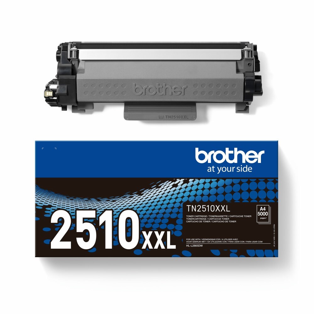 Brother TN-2510XXL Sort Toner Cartridge, 5.000 sider