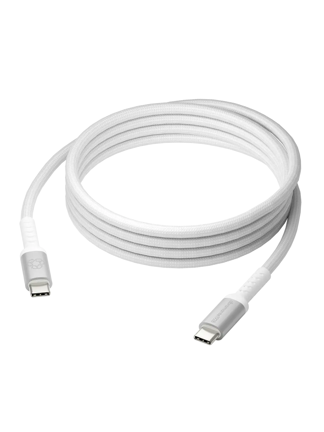 Kabel - Dbramante1928 - re-charge IT - Flettet - 2m USB-C/USB-C 100W - Hvid