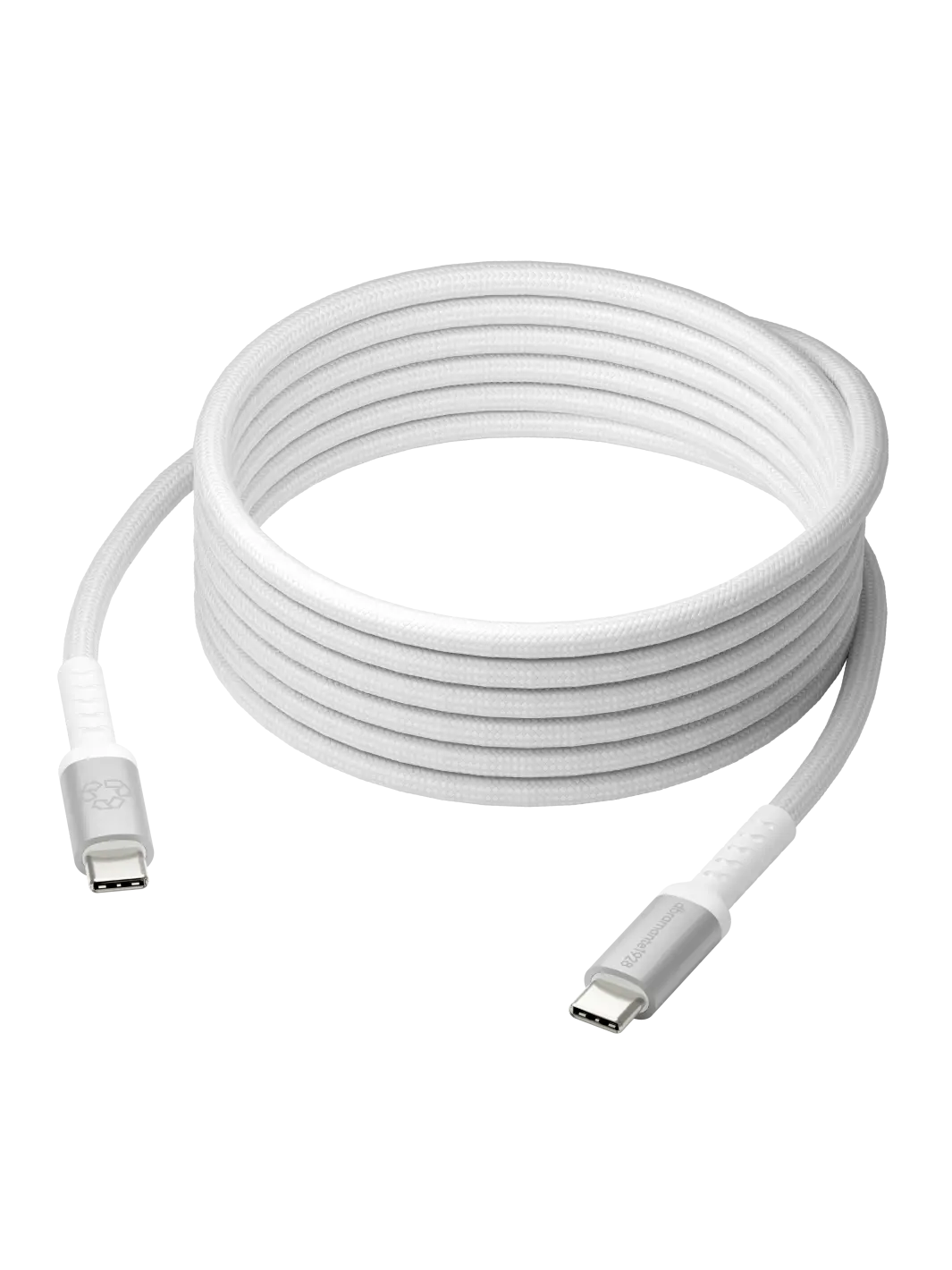 Kabel - Dbramante1928 - re-charge IT - Flettet - 3m USB-C/USB-C 100W - Hvid