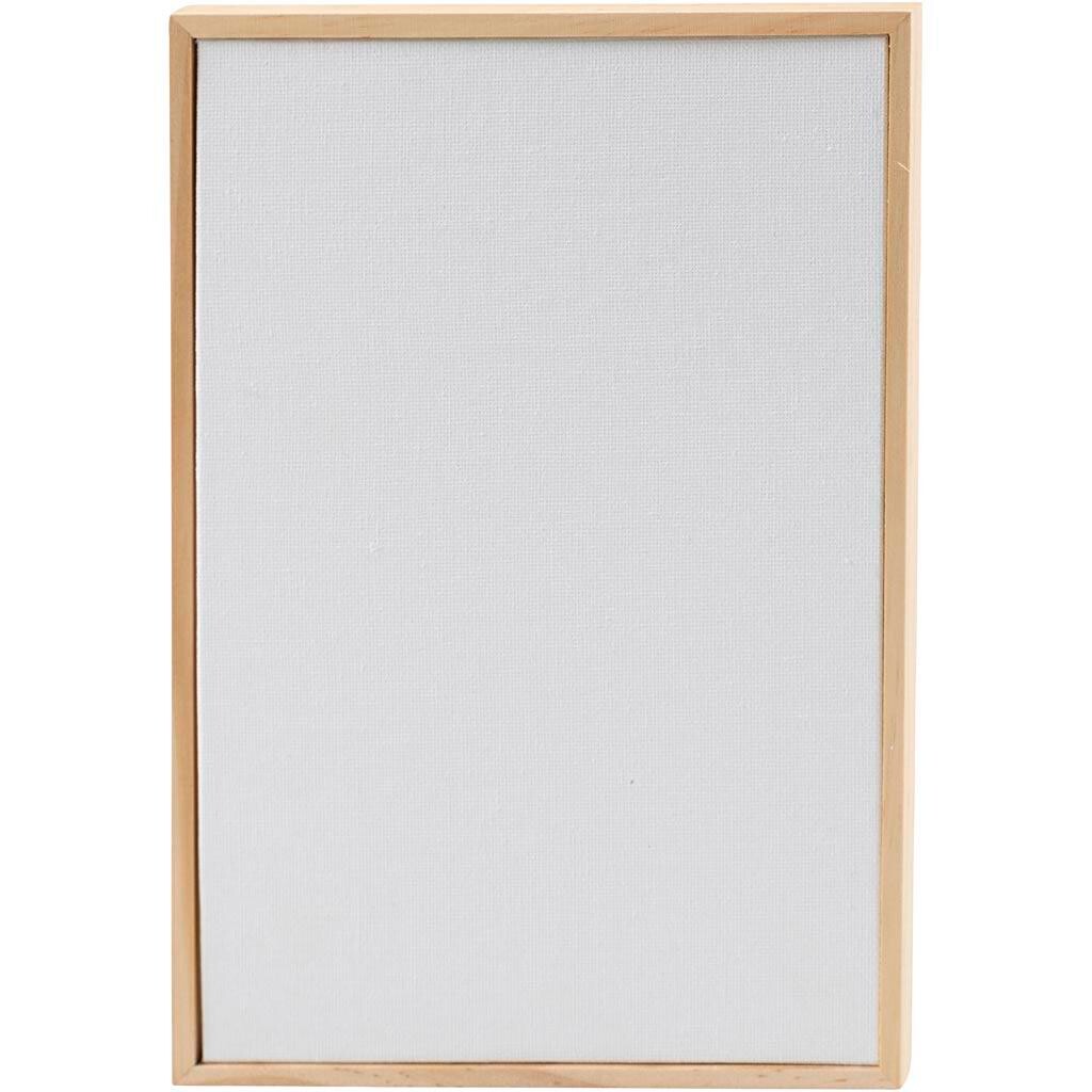 Malerplade med træramme, str. 15,8x23,8 cm, 280 g, hvid, 10 stk./ 1 pk.