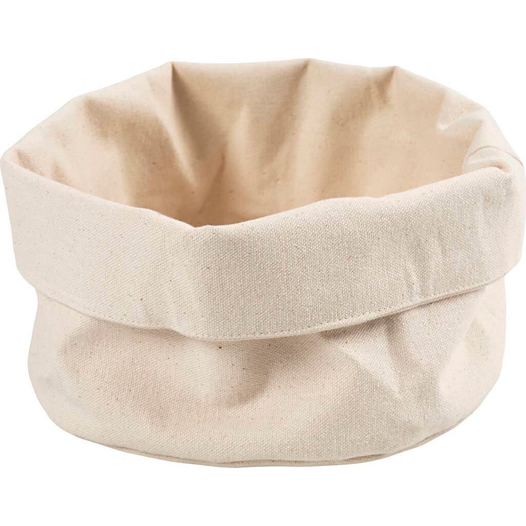 Stofkurve | H: 14,5 cm, diam. 20 cm, 385 g, lys natur | 2 stk./ 1 pk.