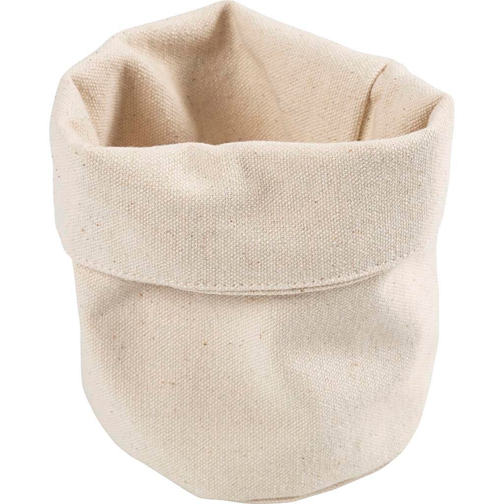 Stofkurve, H: 14,5 cm, diam. 9 cm, 385 g, lys natur, 2 stk./ 1 pk.
