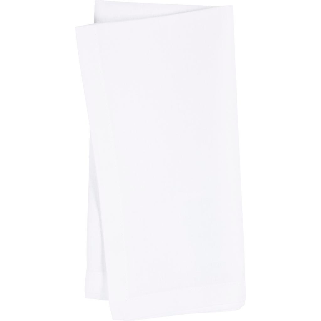 Stofservietter | str. 42x42 cm, 145 g, hvid | 12 stk./ 1 pk.