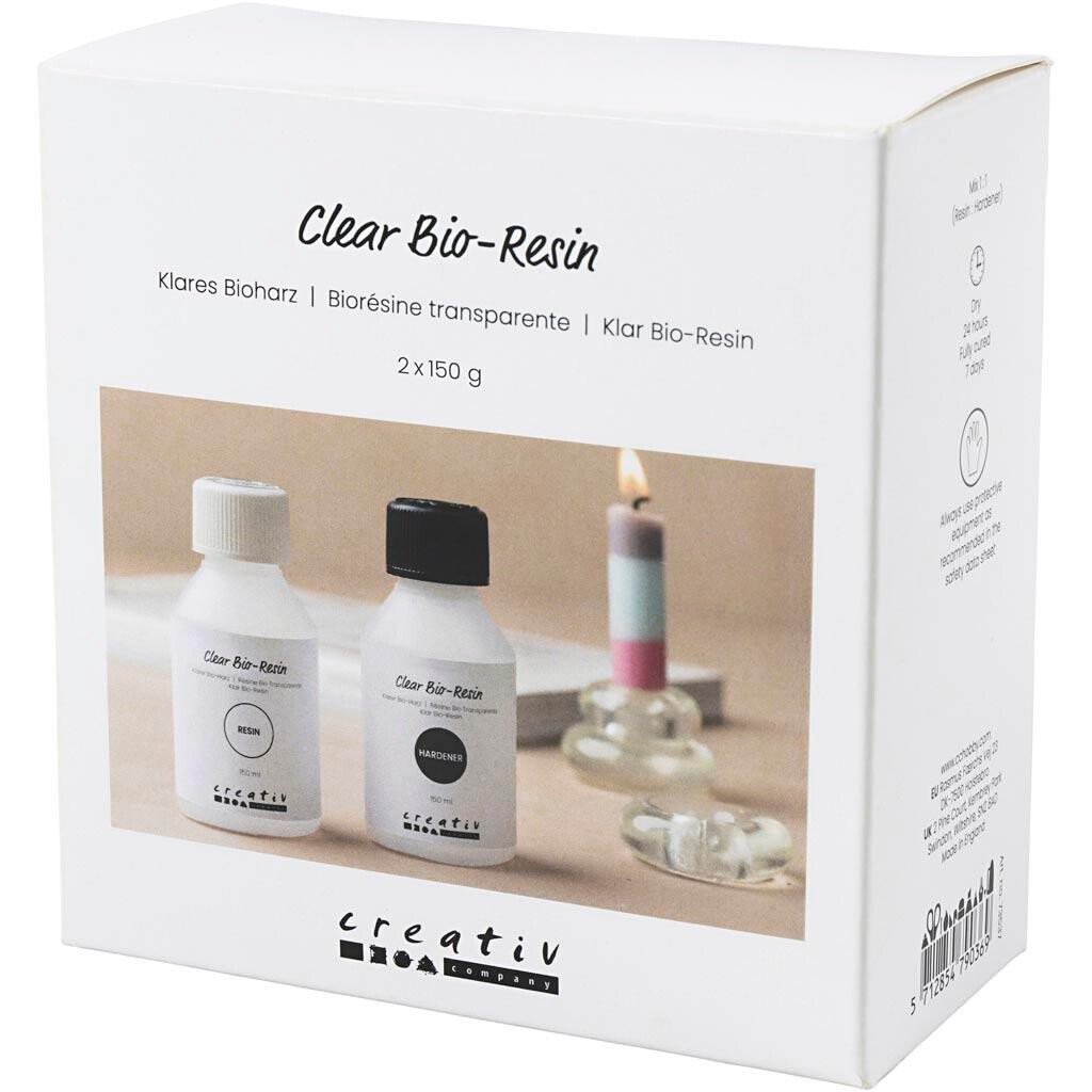 Klar Bio-Resin, klar, 2x150 ml/ 1 pk.