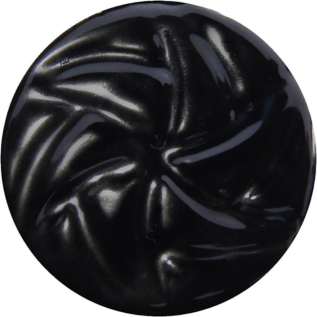 Keramikglasur, 984-1101 °C, dækkende, Ebony, 60 ml/ 1 ds.
