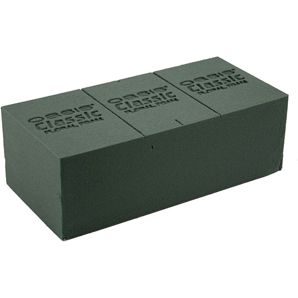 Oasis blokke – Grøn – 23 x 11 x 8 cm – 20 stk