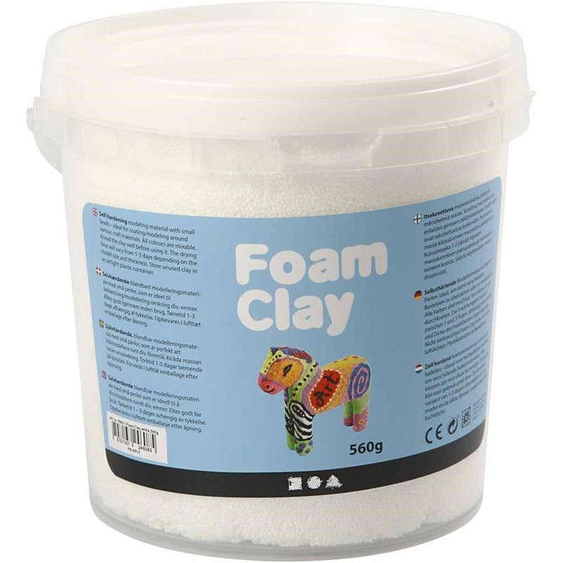 Foam Clay hvid 560 gram
