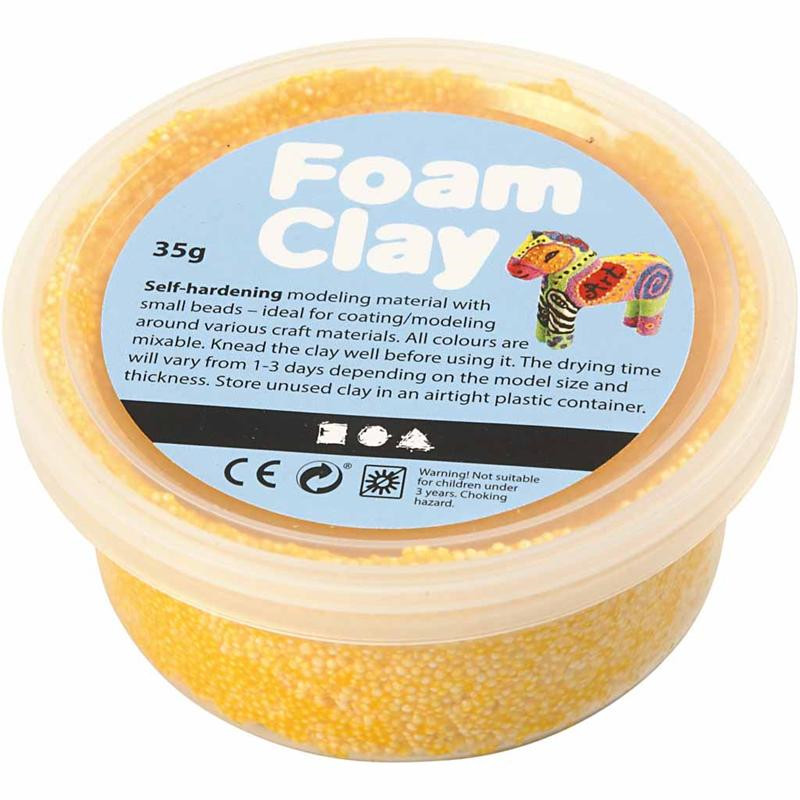 Foam Clay gul - 35 gram