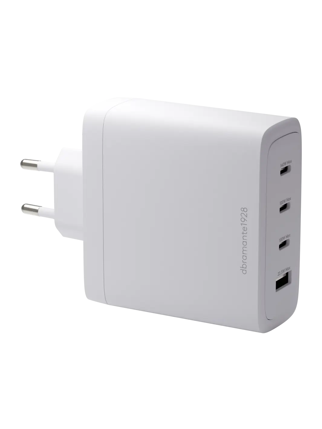 Vægoplader - Dbramante1928 - re-charge IT - 3xUSB-C 140W + 1xUSB-A - Hvid