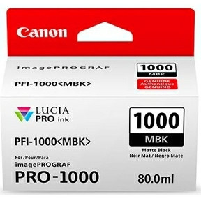Canon PFI-1000, Blækpatron, Mat sort, 80 ml