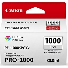 Blæktank - Canon PFI-1000 - Fotogrå - 80 ml