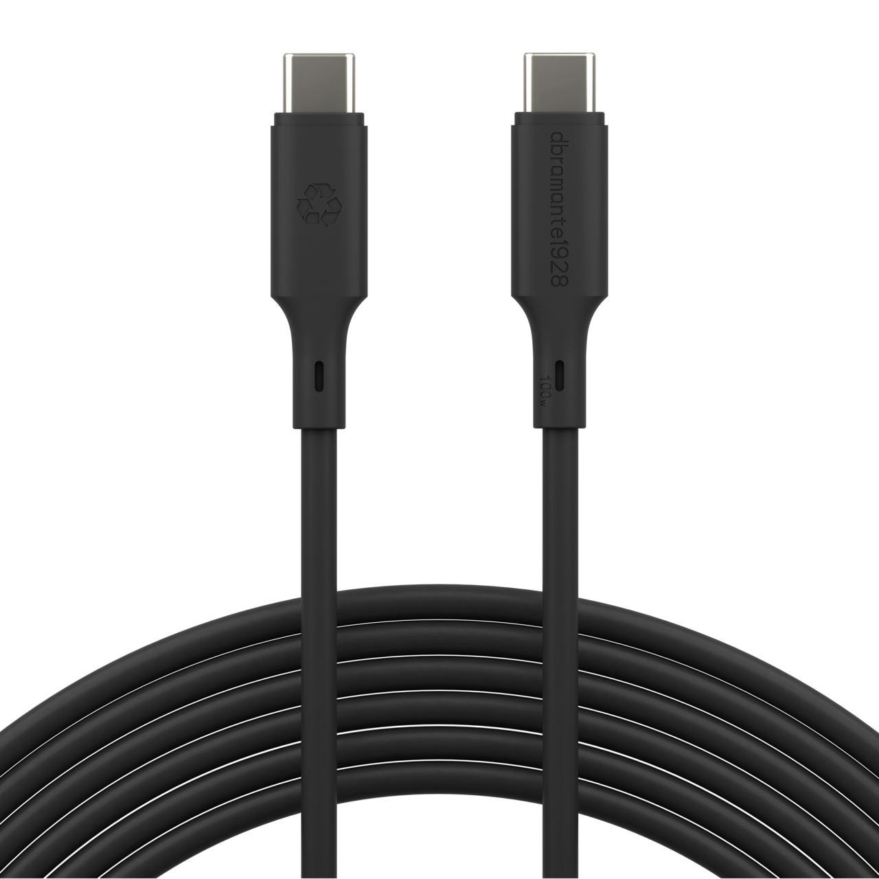 Oplader, Dbramante1928, re-charge, IT Cable, 3m, USB-C/USB-C, 100W, Sort
