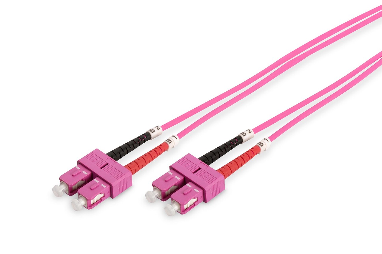 Digitus DIGITUS FO patch cord, duplex, SC to SC MM OM4, 2 m