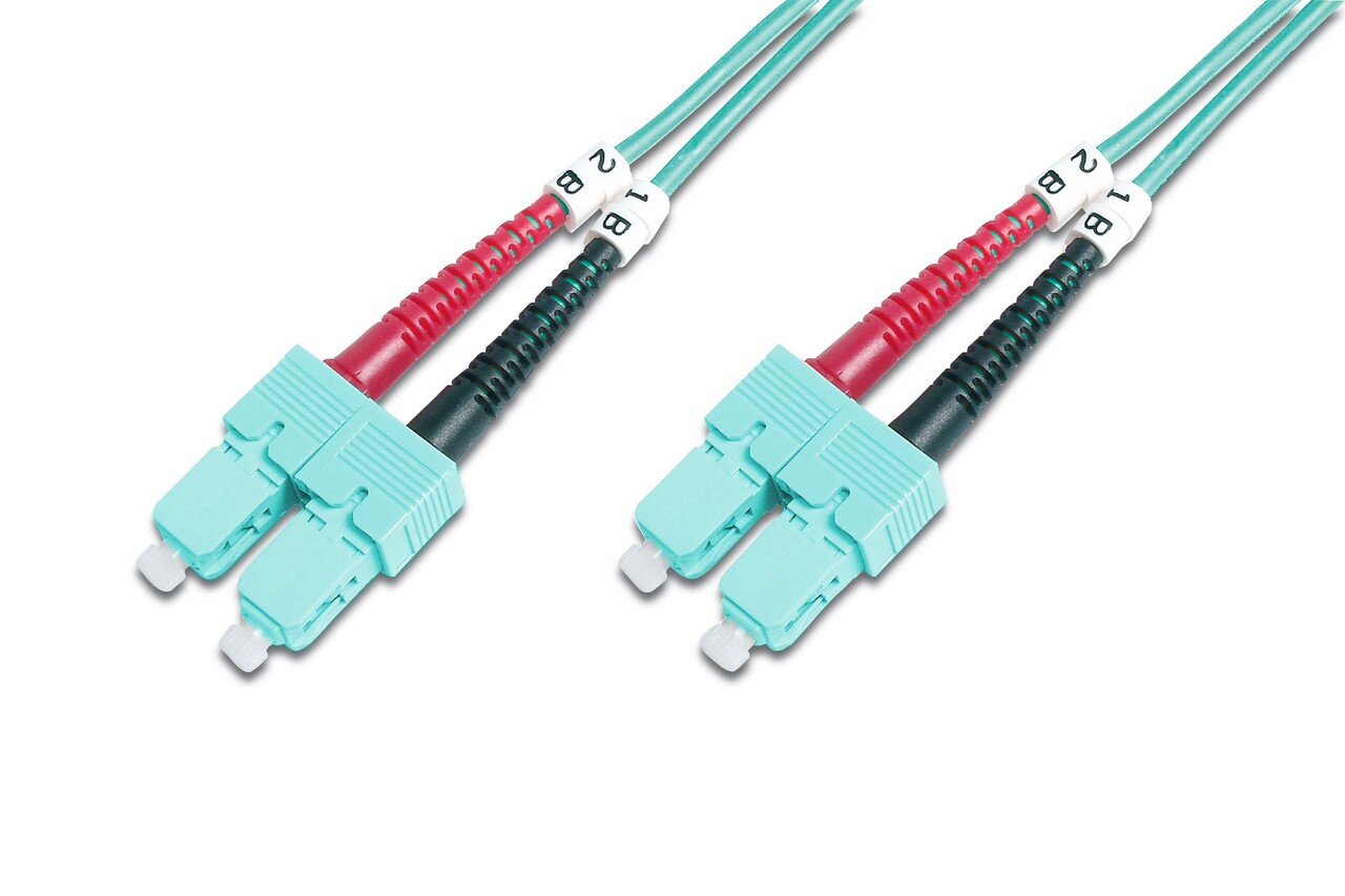 Digitus DIGITUS FO patch cord, duplex, SC to SC MM OM3, 3 m